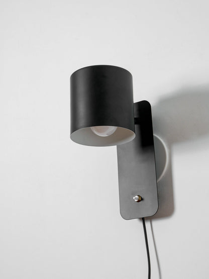Draaibare cilinderwandlamp met stekker
