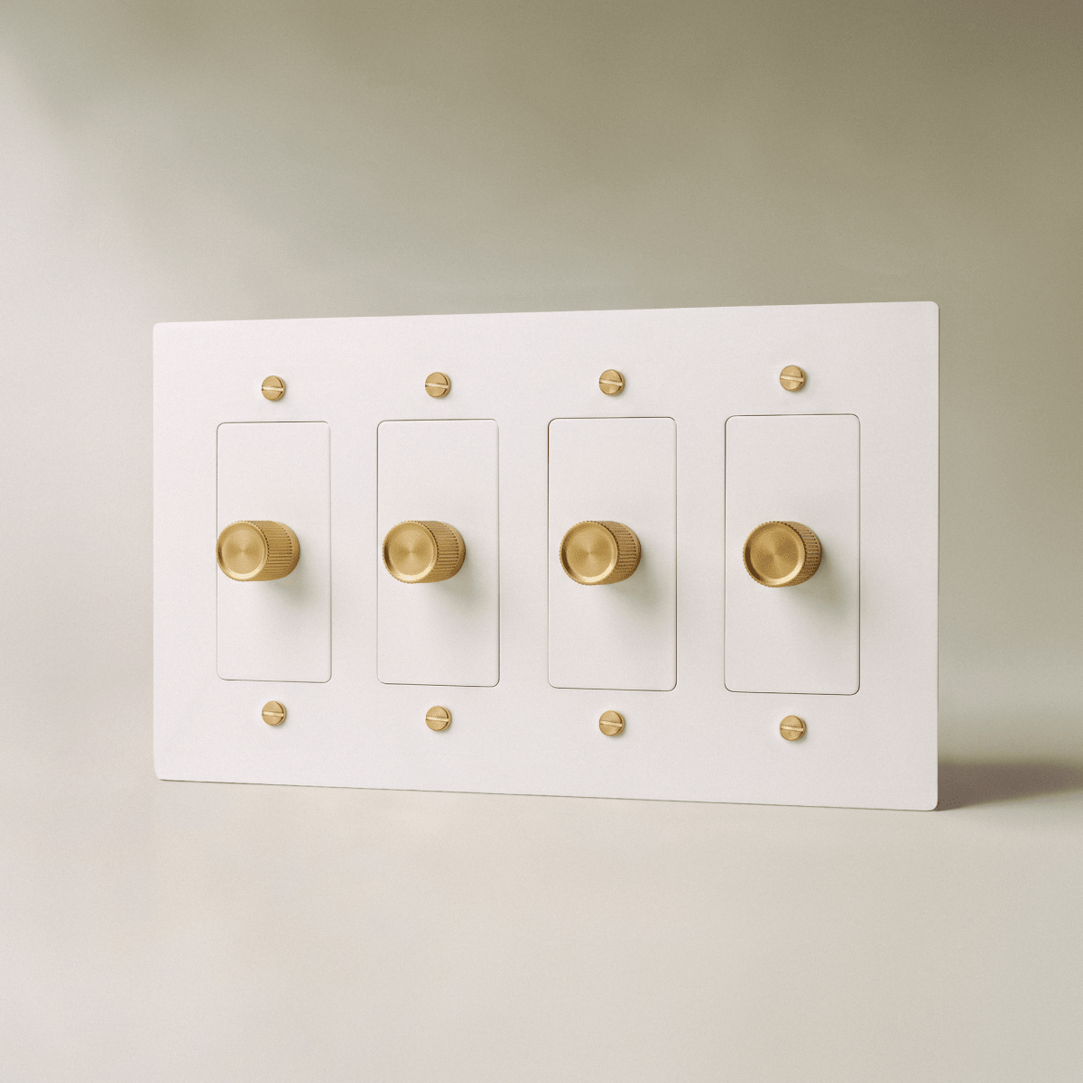 Norvessa vintage-draaiknopdimmer van messing