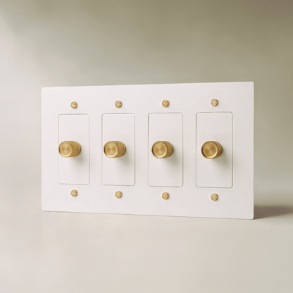 Norvessa vintage-draaiknopdimmer van messing