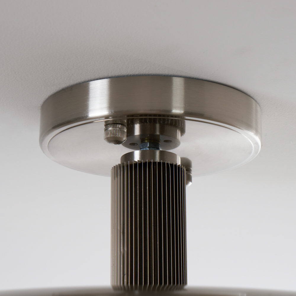 Brede ronde plafondlamp.flush