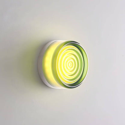 Ronde gekleurde wandlamp