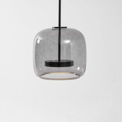 Handgeblazen glazen koepelhanglamp