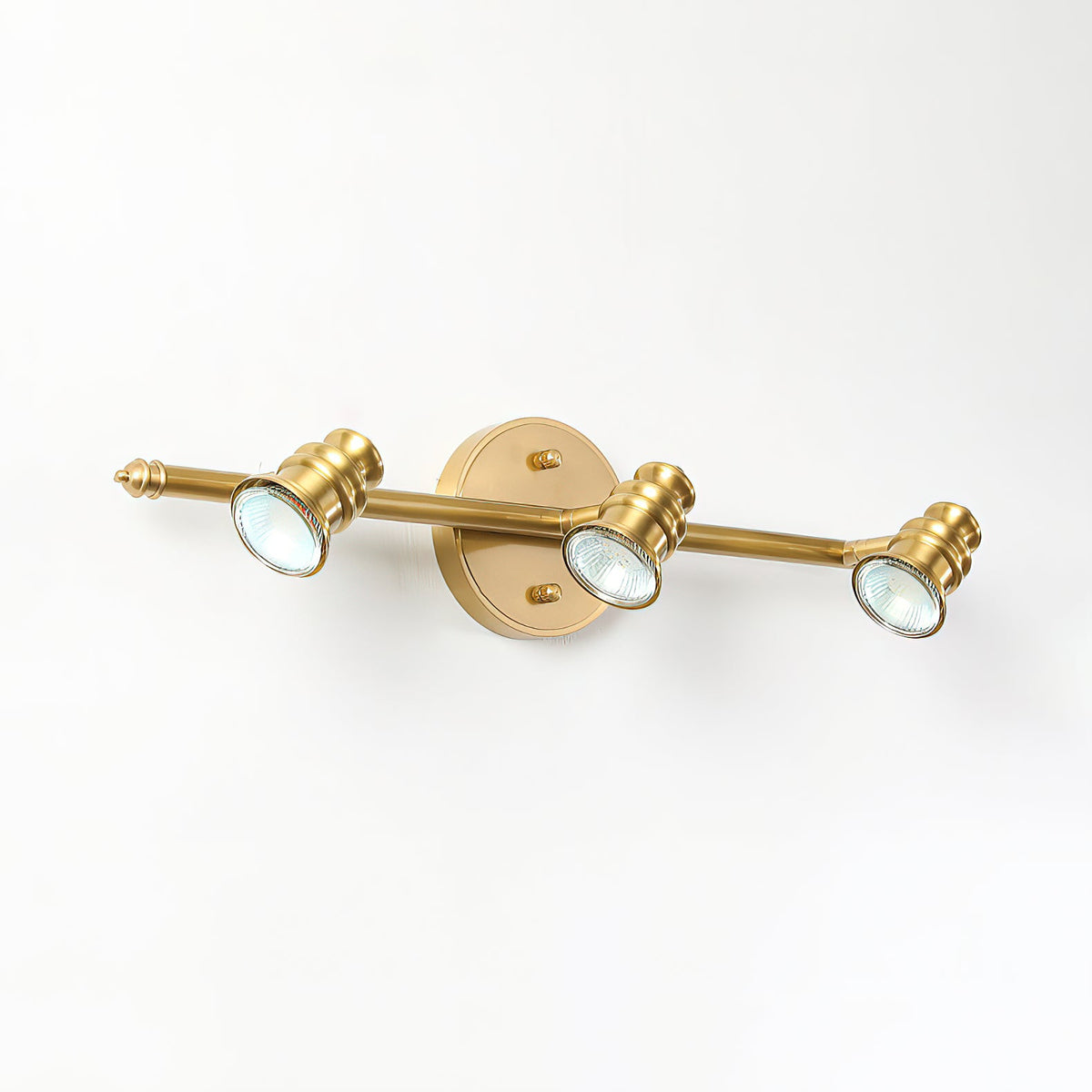 Messingkleurige lineaire wandspotverlichting