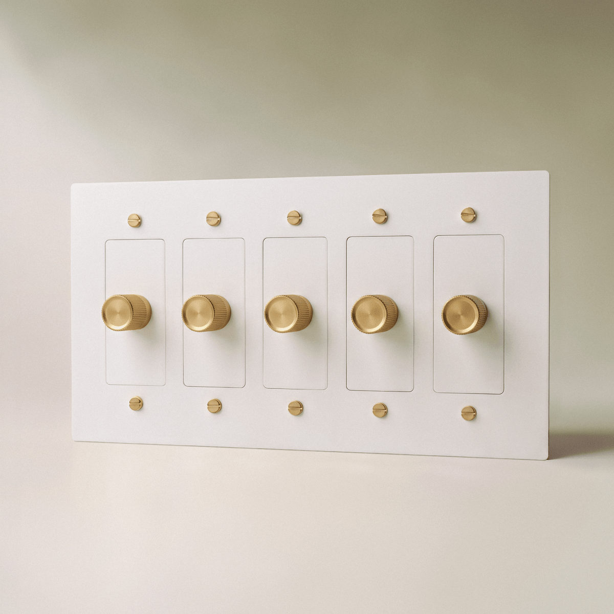 Norvessa vintage-draaiknopdimmer van messing