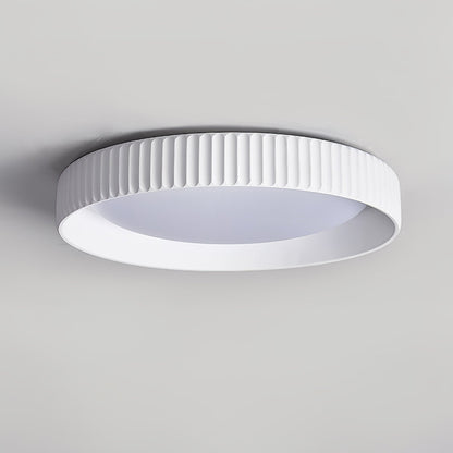 Geribbelde plafondlamp met harslampenkap