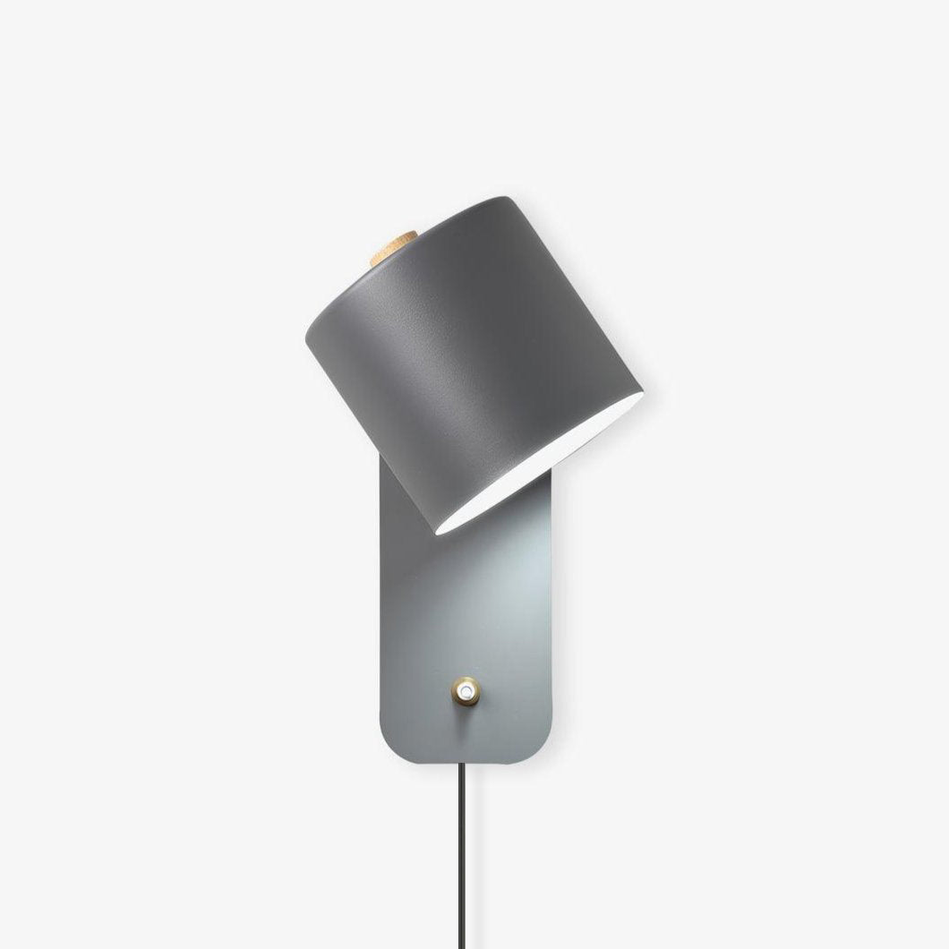 Draaibare cilinderwandlamp met stekker
