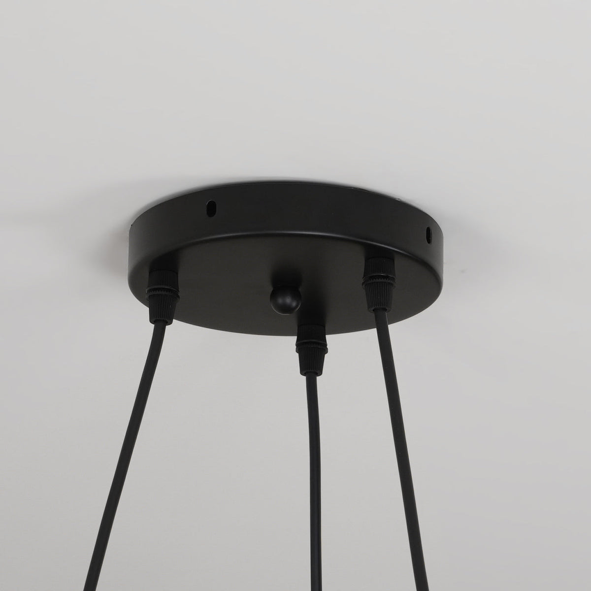 Ronde houten vogelhanglamp