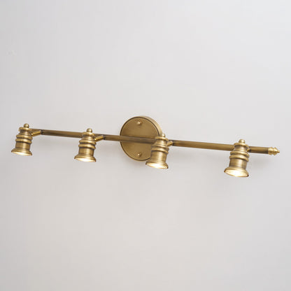 Messingkleurige lineaire wandspotverlichting
