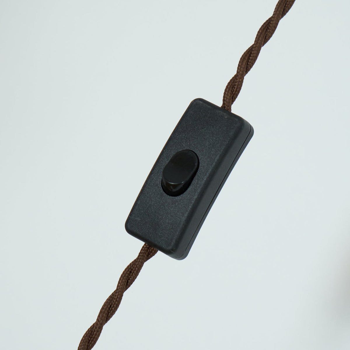 Amberkleurige glazen hanglamp met stekker
