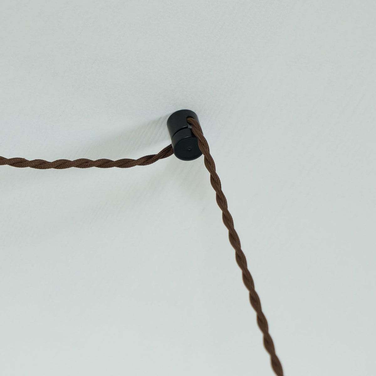 Amberkleurige glazen hanglamp met stekker