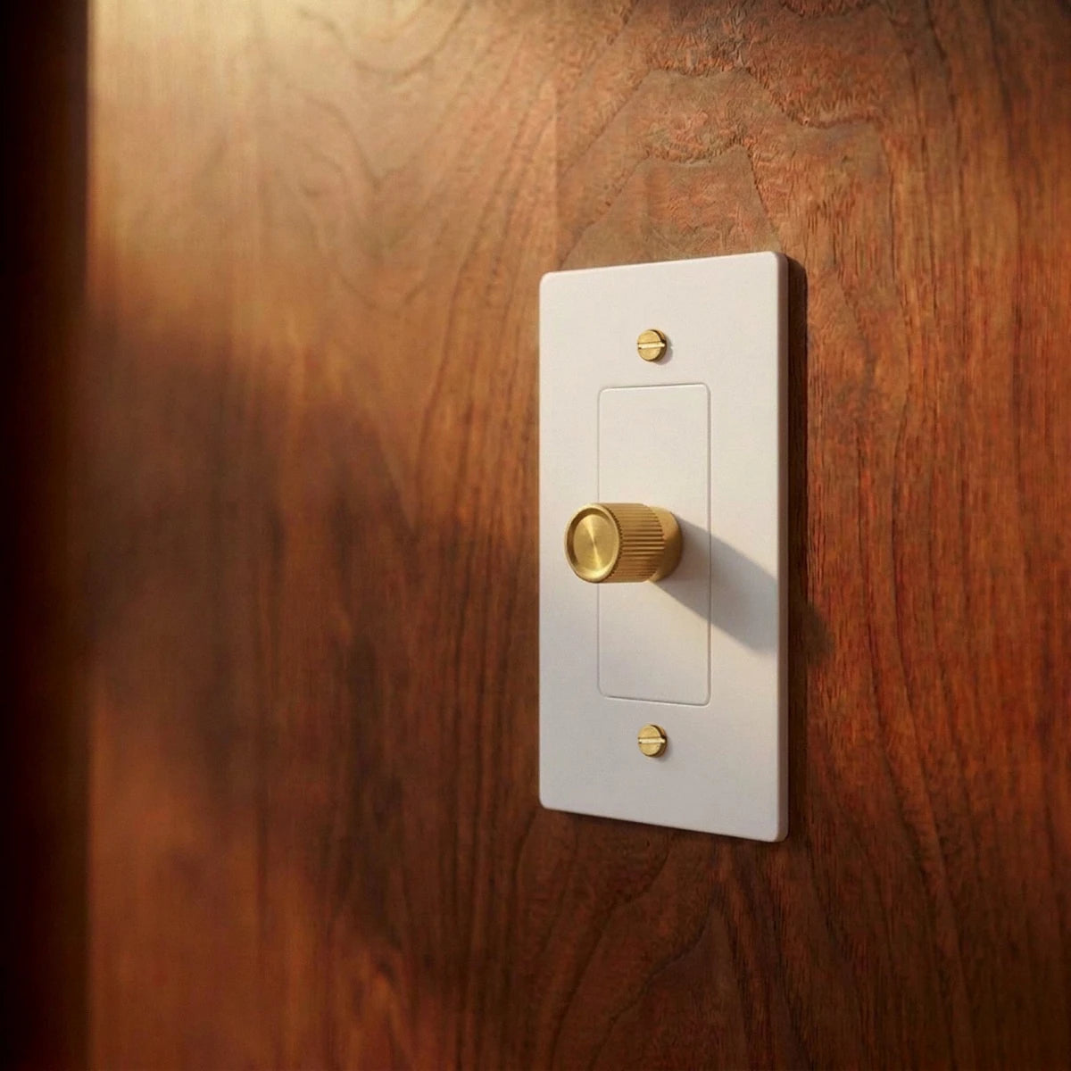 Norvessa vintage-draaiknopdimmer van messing