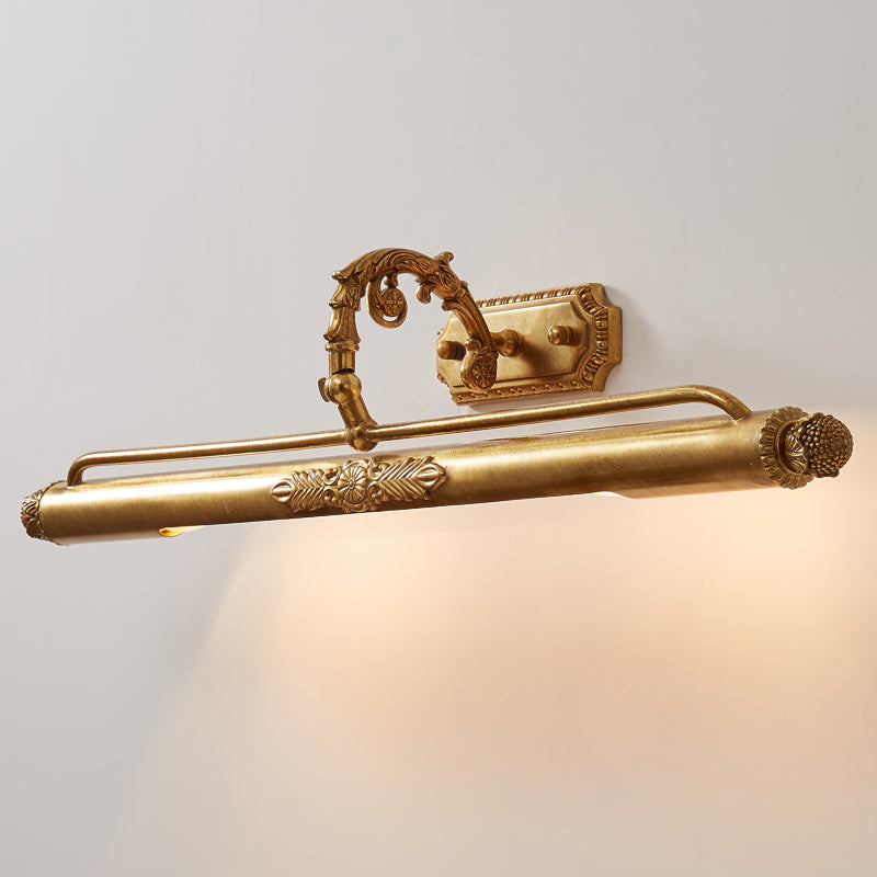 Sierlijke messing wandlamp voor schilderijen
