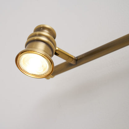Messingkleurige lineaire wandspotverlichting