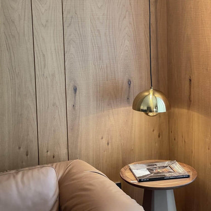 Metalen hanglamp met twee koepels