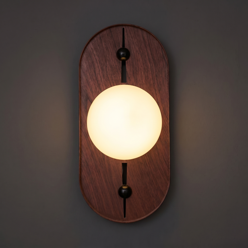 Sculpturale wandlamp van albast