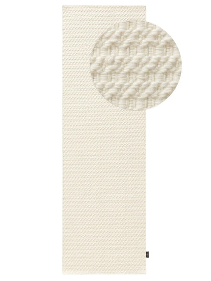 Handgeweven wollen tapijttextuur