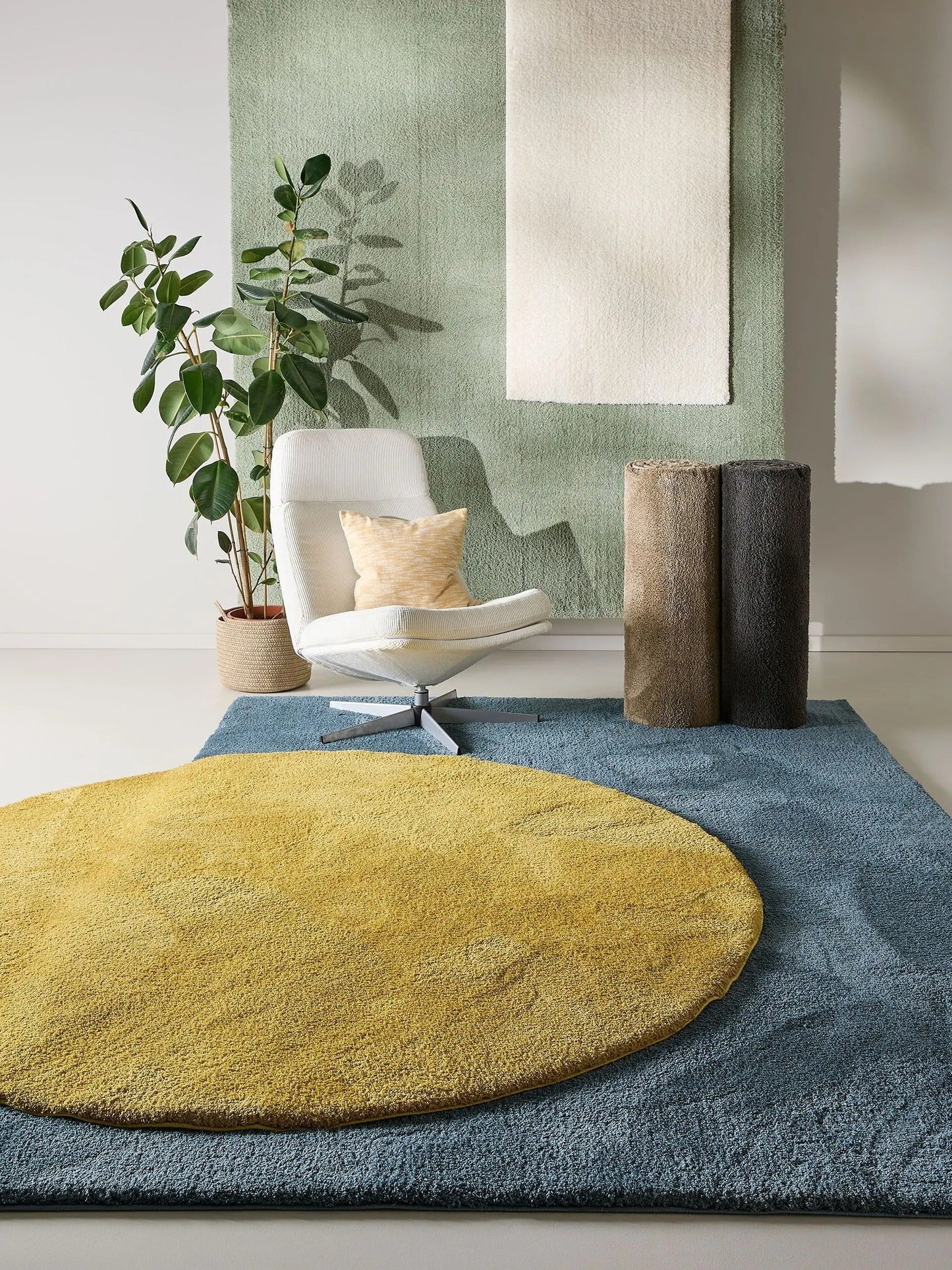 Modern hoogpolig tapijt