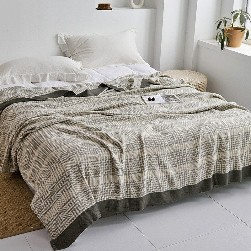 Hoogwaardige katoenen deken met elegant ontwerp