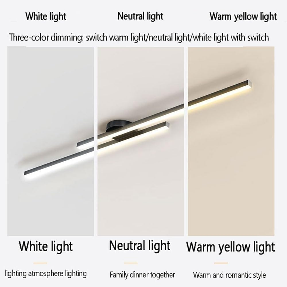 Langwerpige aluminium LED-plafondlamp