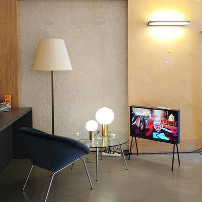 Tafellamp met glazen bol