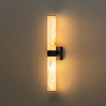 Moderne LED-wandlamp van albast