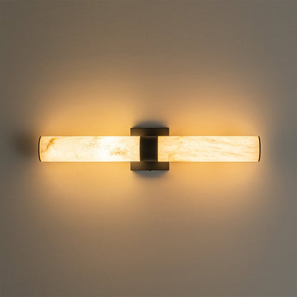 Moderne LED-wandlamp van albast