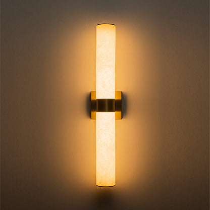 Moderne LED-wandlamp van albast