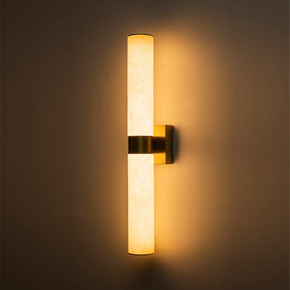 Moderne LED-wandlamp van albast
