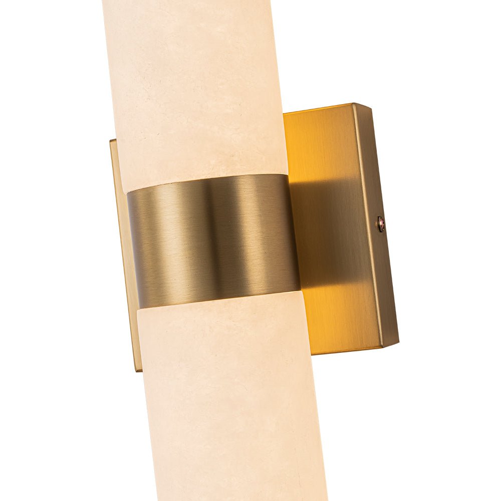 Moderne LED-wandlamp van albast