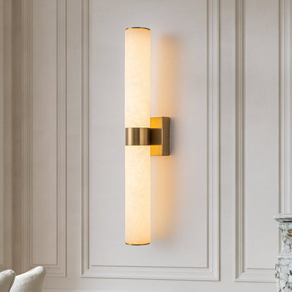 Moderne LED-wandlamp van albast