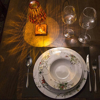 Tafellamp met kristaluitstraling en LED