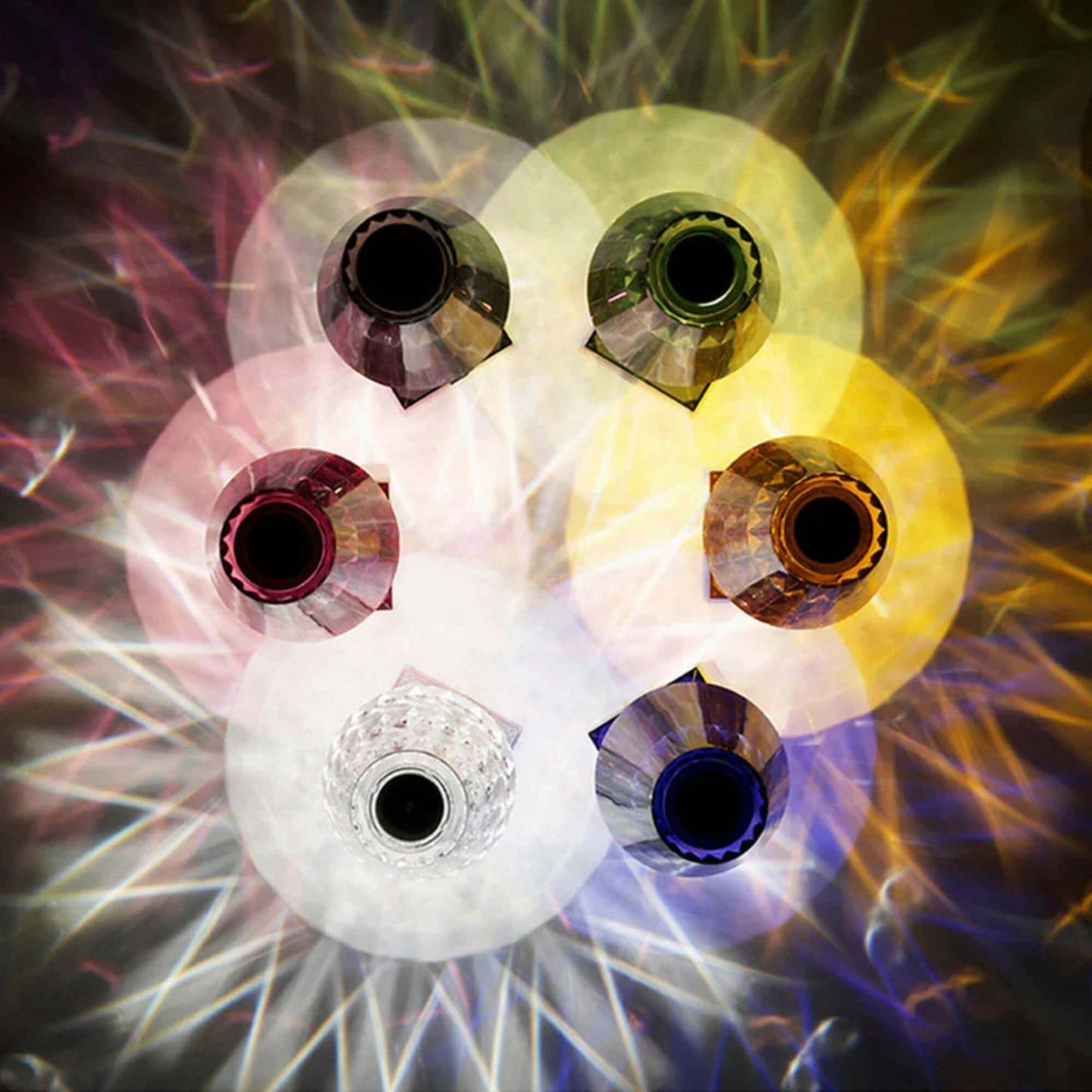 Tafellamp met kristaluitstraling en LED