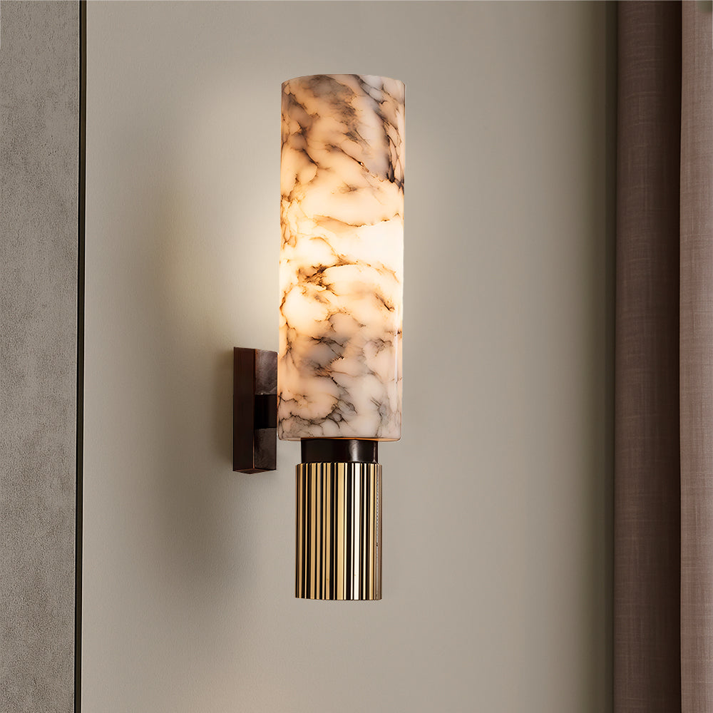 Elegante marmeren wandlamp