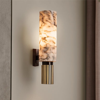 Elegante marmeren wandlamp