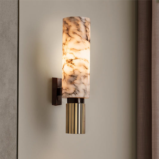 Elegante marmeren wandlamp
