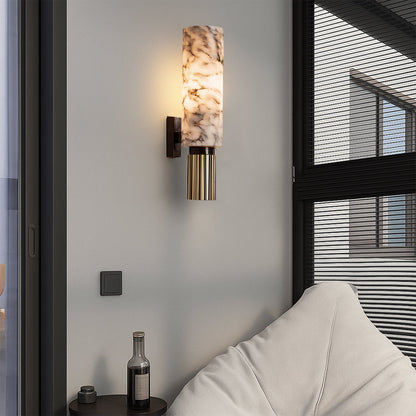 Elegante marmeren wandlamp