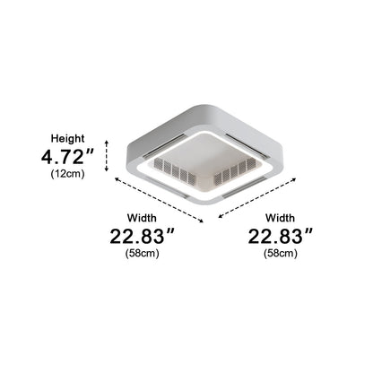 Moderne LED-plafondventilator zonder bladen
