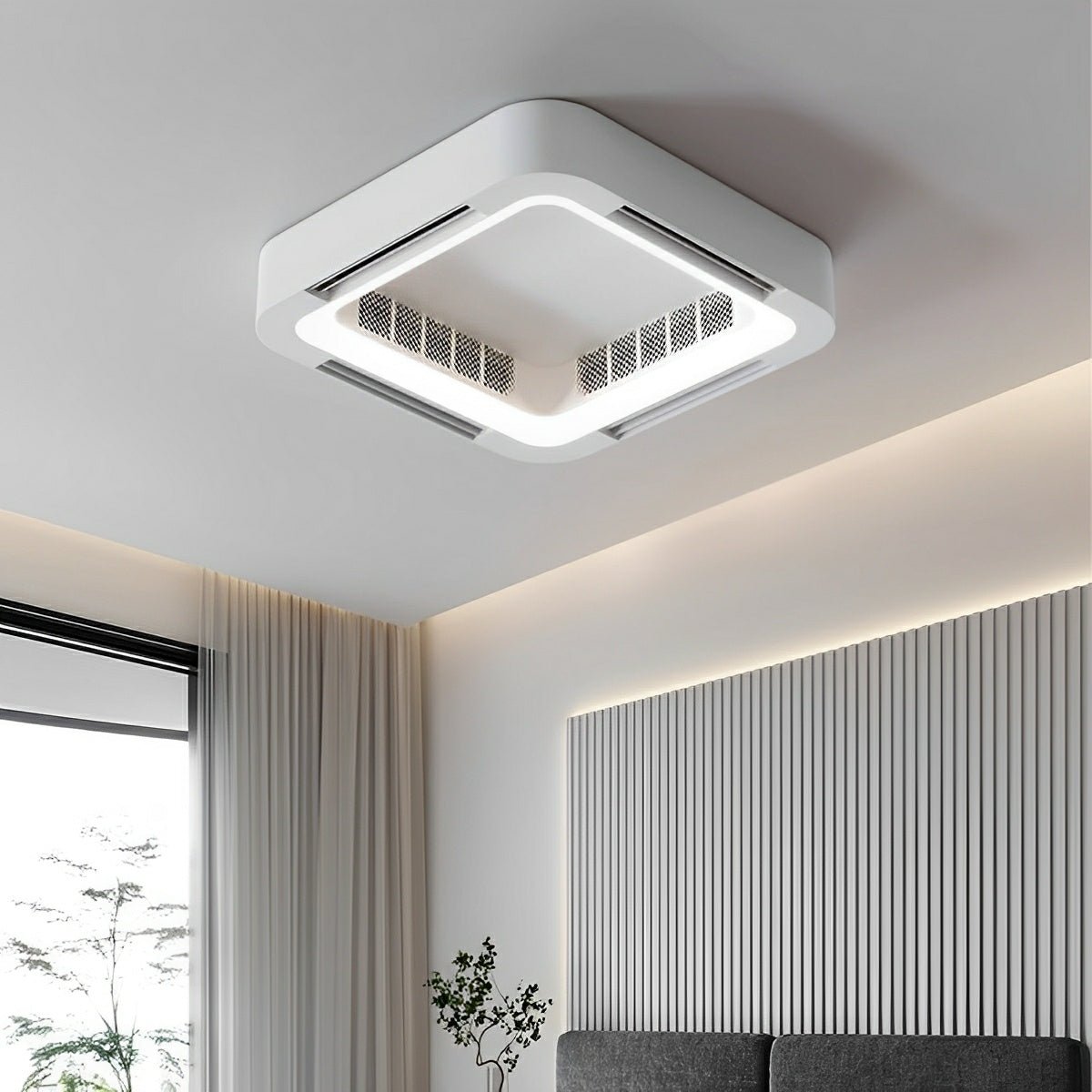 Moderne LED-plafondventilator zonder bladen