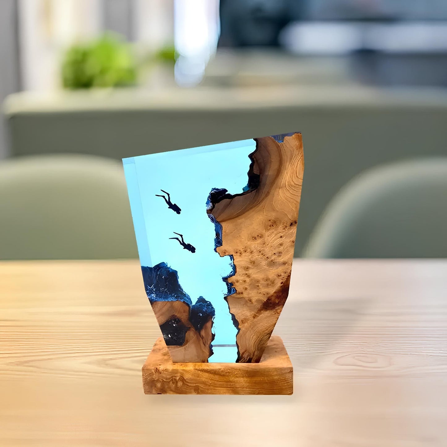 Kunstzinnige Oceaan Tafellamp