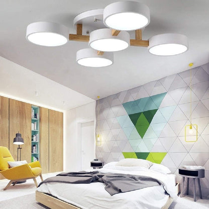 Moderne vlakke slaapkamerlamp