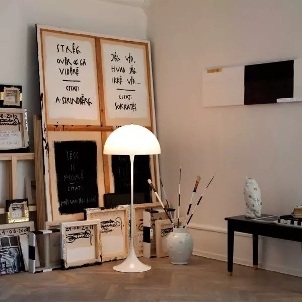 Moderne paddenstoel vloerlamp