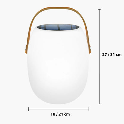Draagbare zonne-energie lamp voor terras