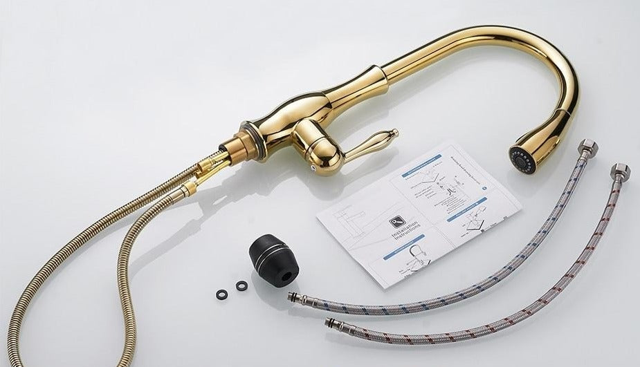 Moderne uittrekbare keukenkraan