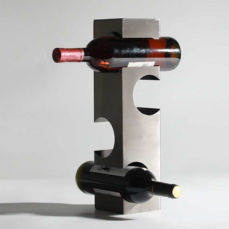 Elegantes Metall-Weinregal für den Tisch-Aster Selection
