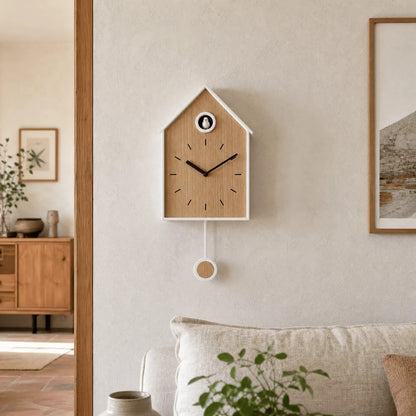 Elvaro Scandinavische MDF-slingerkoekoeksklok