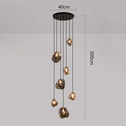 Moderne LED-trap kroonluchter