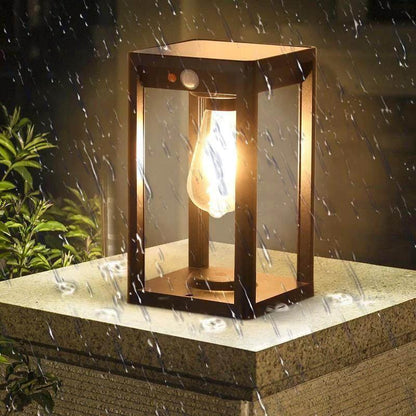 Zonne-LED-buitenkolomlamp met bewegingssensor
