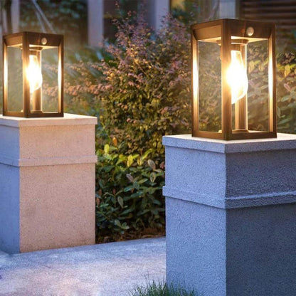 Zonne-LED-buitenkolomlamp met bewegingssensor
