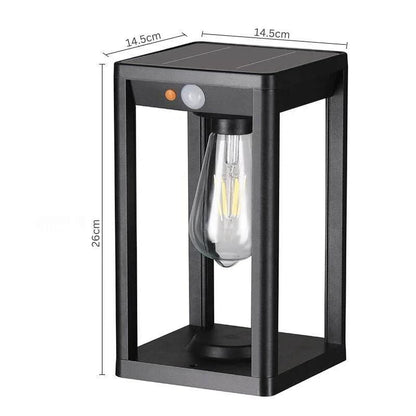 Zonne-LED-buitenkolomlamp met bewegingssensor