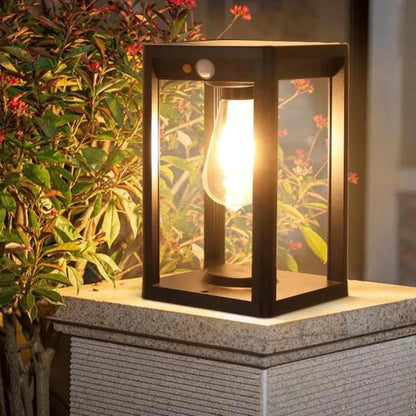 Zonne-LED-buitenkolomlamp met bewegingssensor